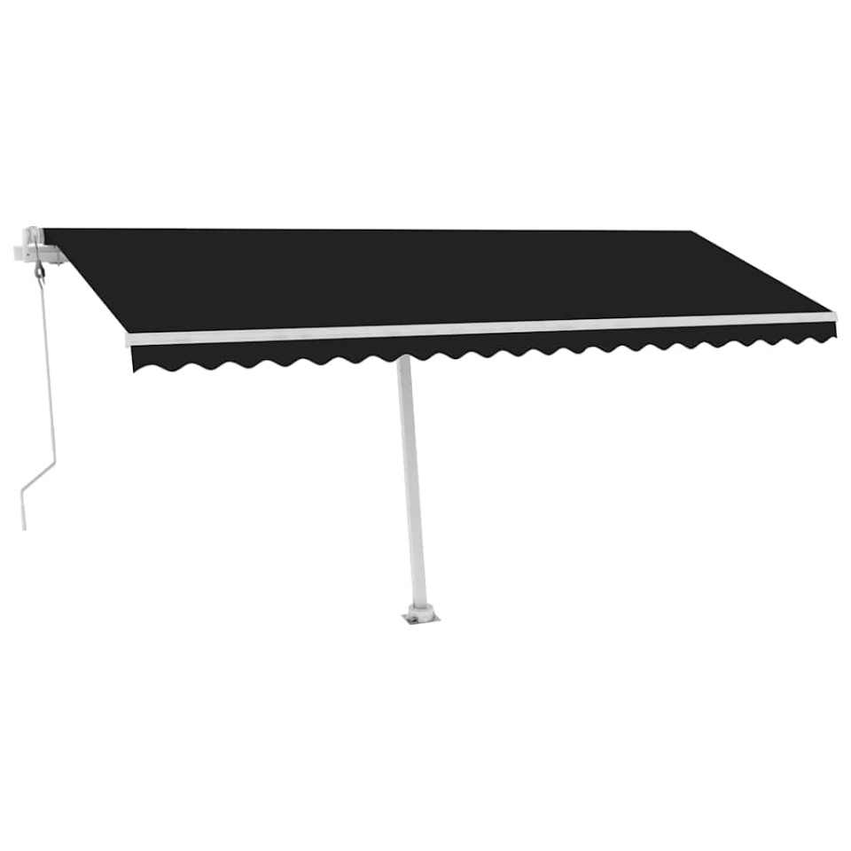 Copertină autonomă retractabilă automat, antracit, 500x300 cm - 1 | YEO