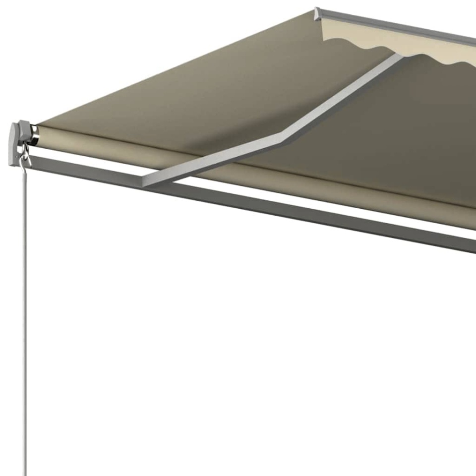 Copertină autonomă retractabilă automat, crem, 400x300 cm - 2 | YEO