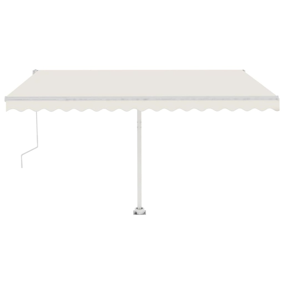 Copertină autonomă retractabilă automat, crem, 450x350 cm - 1 | YEO