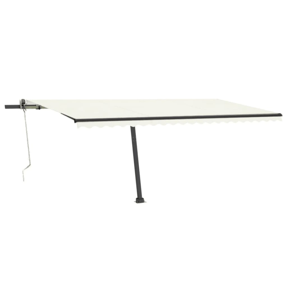 Copertină autonomă retractabilă automat, crem, 500x300 cm - 2 | YEO