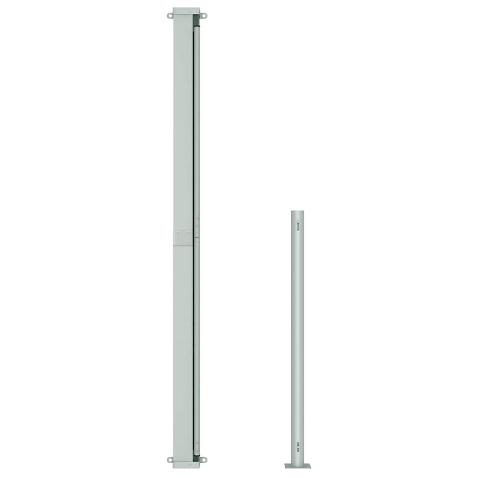 Copertină laterală retractabilă de terasă, gri, 220x500 cm - 3 | YEO