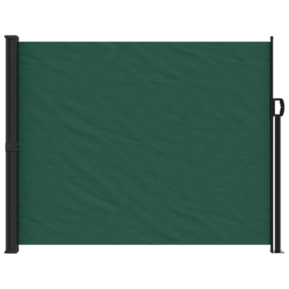 Copertina laterală retractabilă, verde închis, 160x500 cm - 2 | YEO