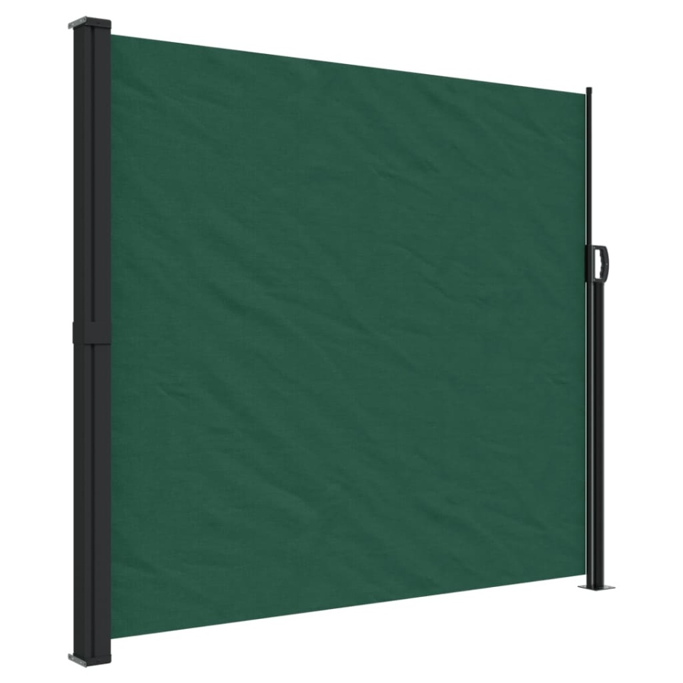 Copertina laterală retractabilă, verde închis, 180x300 cm - 1 | YEO