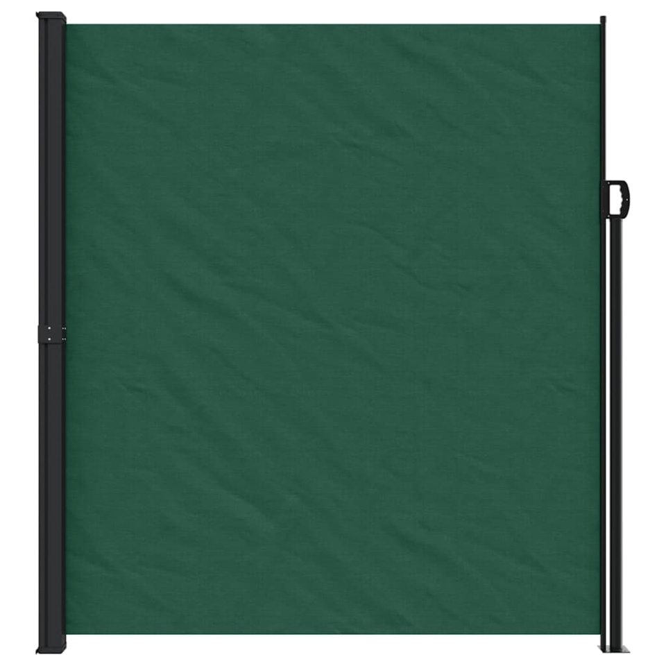 Copertină laterală retractabilă, verde închis, 220x600 cm - 2 | YEO