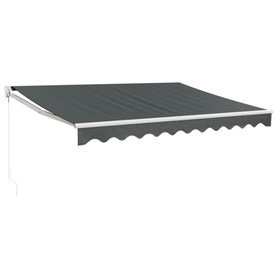 Copertină retractabilă, antracit, 3,5x2,5 m, textil și aluminiu - 1 | YEO