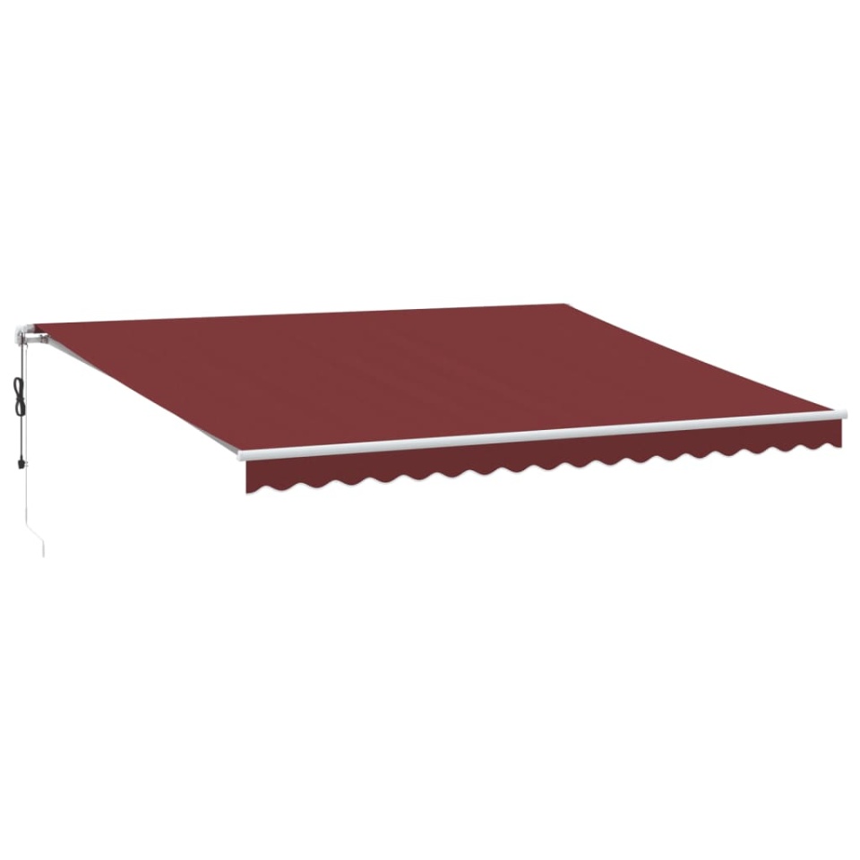 Copertina retractabilă automat cu LED, vișiniu, 450x300 cm - 1 | YEO
