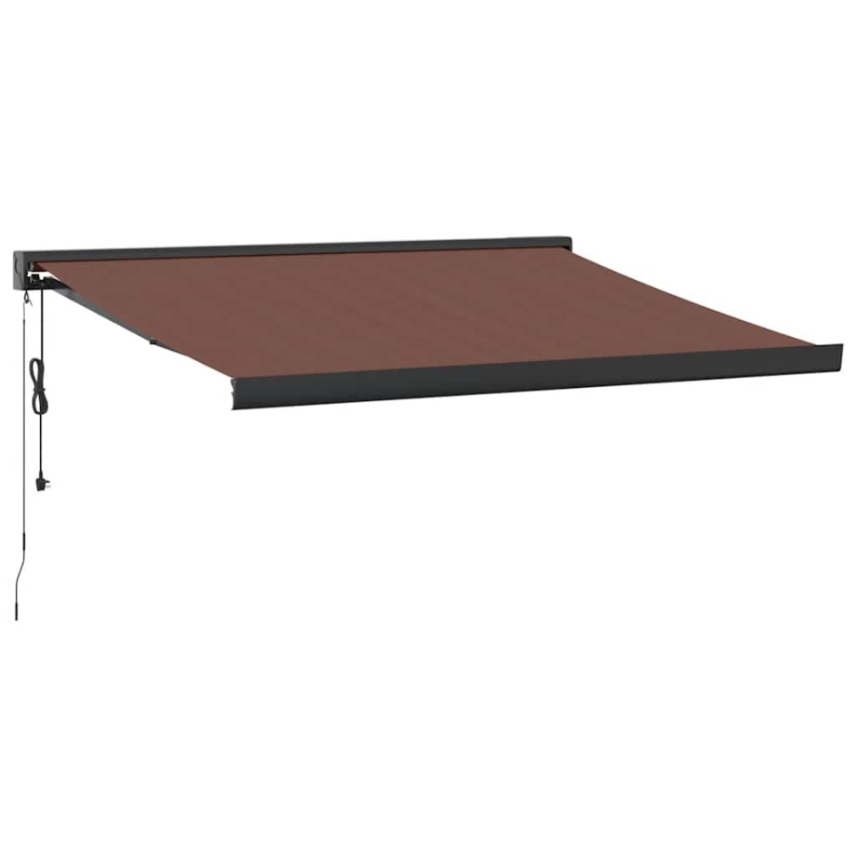 Copertina retractabilă automat, maro, 350x250 cm - 1 | YEO