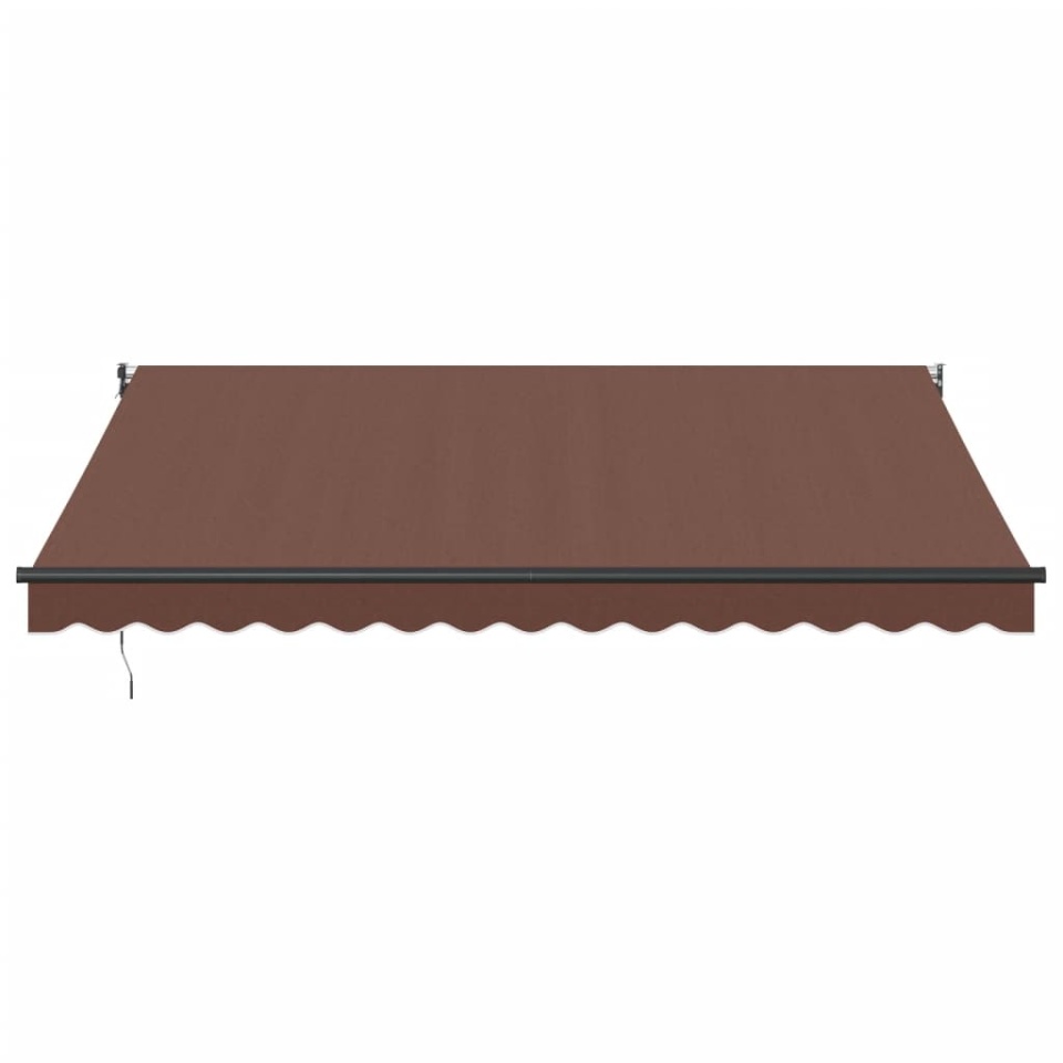 Copertină retractabilă automat, maro, 400x300 cm - 2 | YEO