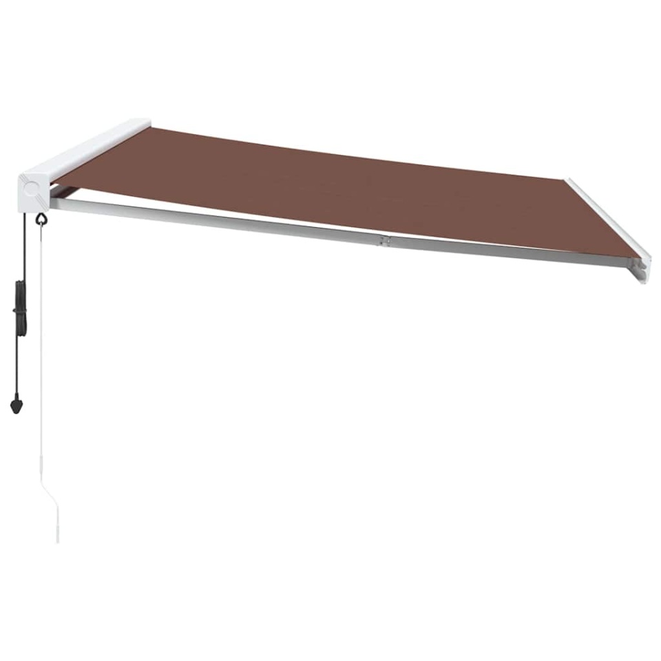 Copertină retractabilă automat, maro, 400x300 cm - 3 | YEO