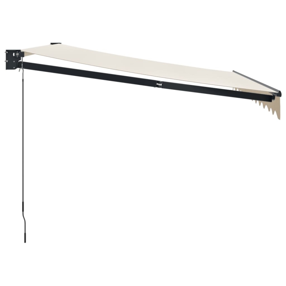Copertină retractabilă, crem, 3,5x2,5 m, textil și aluminiu - 3 | YEO