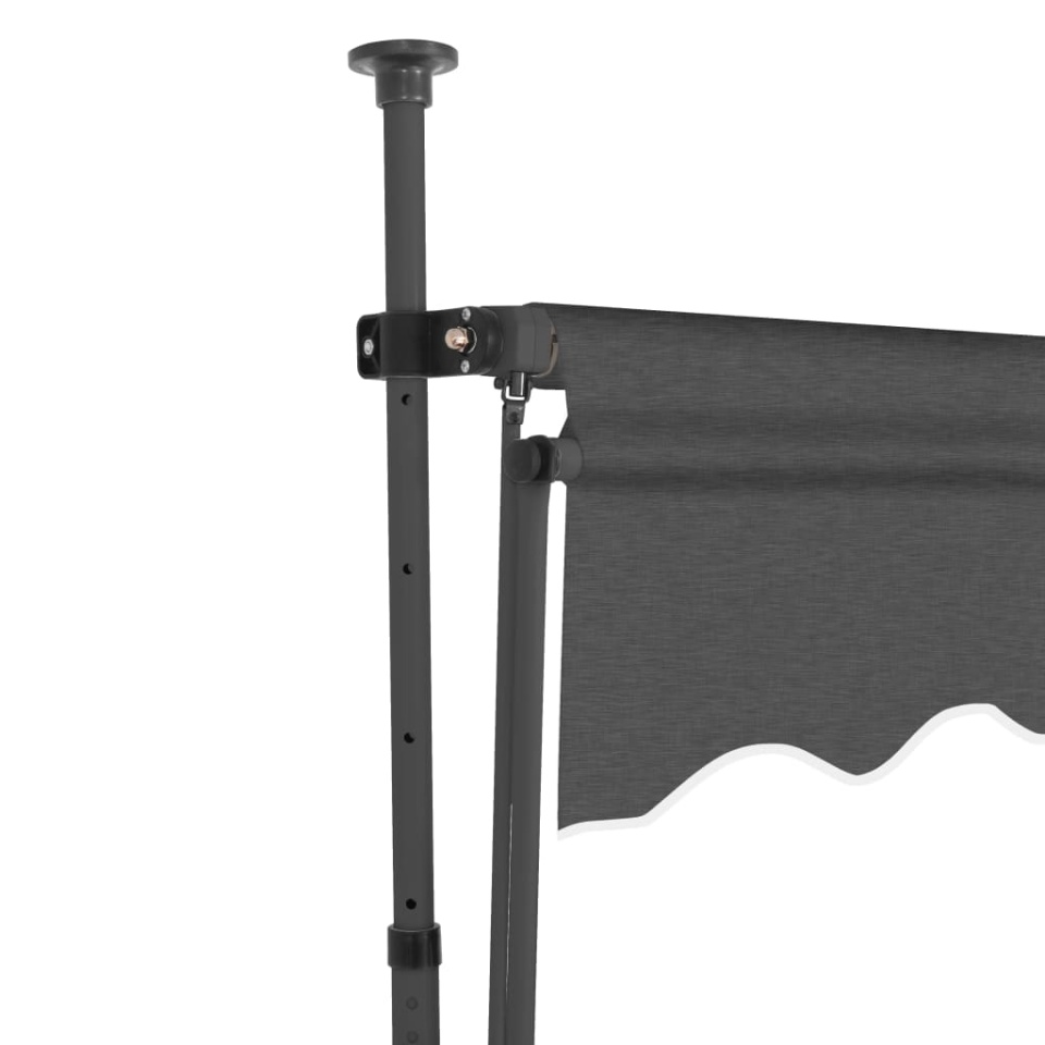 Copertină retractabilă manual cu LED, antracit, 350 cm - 3 | YEO
