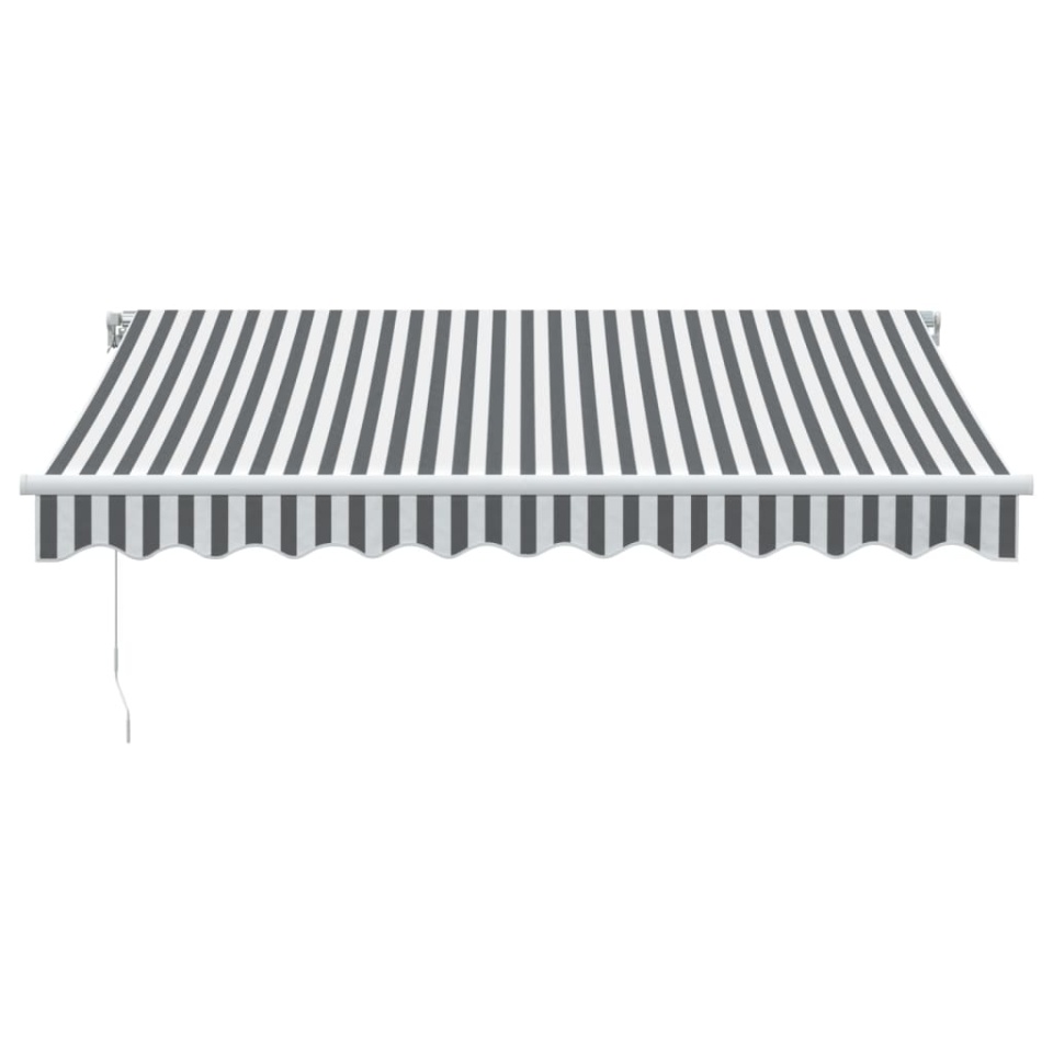 Copertină retractabilă manual cu LED, antracit/alb, 300x250 cm - 3 | YEO