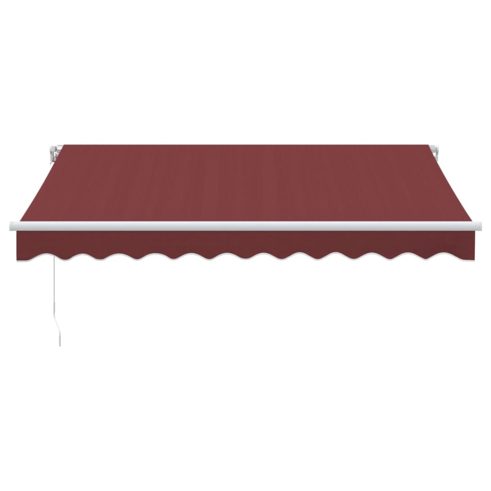 Copertină retractabilă manual cu LED, vișiniu, 300x250 cm - 3 | YEO