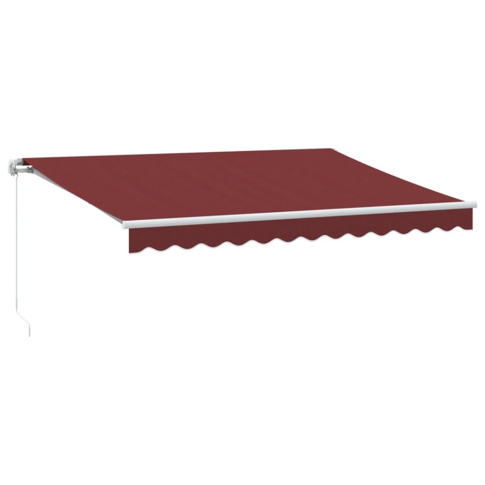 Copertina retractabilă manual cu LED, vișiniu, 350x250 cm - 1 | YEO