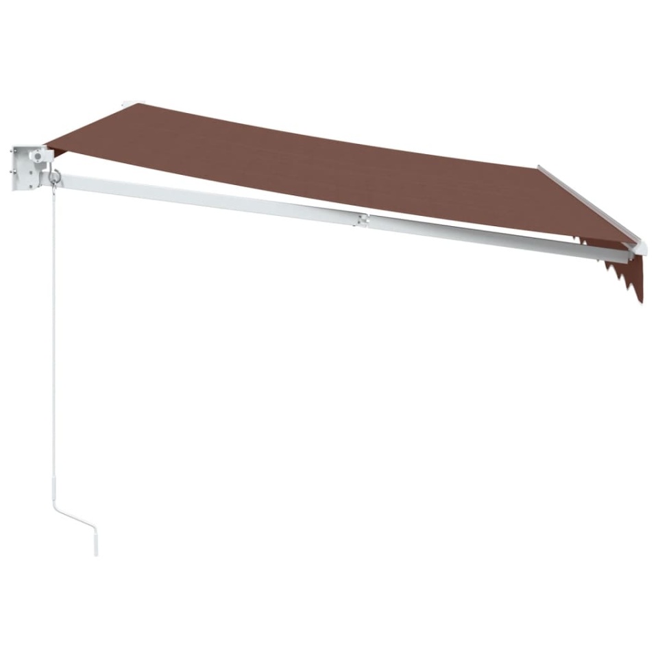 Copertină retractabilă manual, maro, 300x250 cm - 3 | YEO