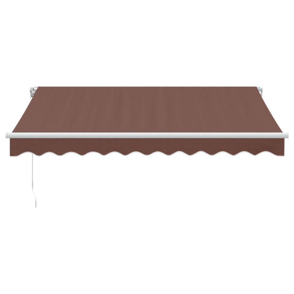 Copertină retractabilă manual, maro, 300x250 cm - 2 | YEO