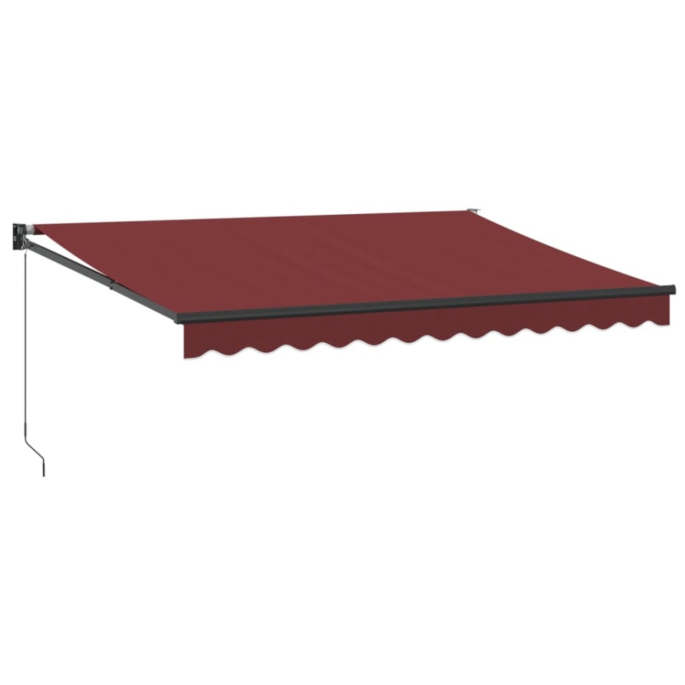 Copertina retractabilă manual, vișiniu, 350x250 cm - 1 | YEO