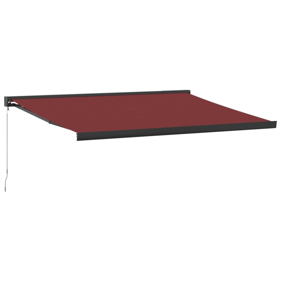 Copertina retractabilă manual, vișiniu, 400x300 cm - 1 | YEO