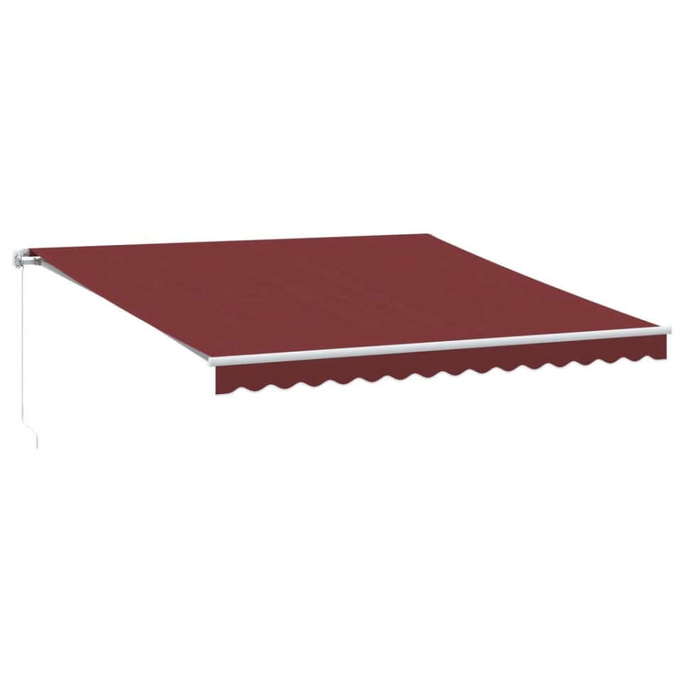 Copertina retractabilă manual, vișiniu, 400x300 cm - 1 | YEO