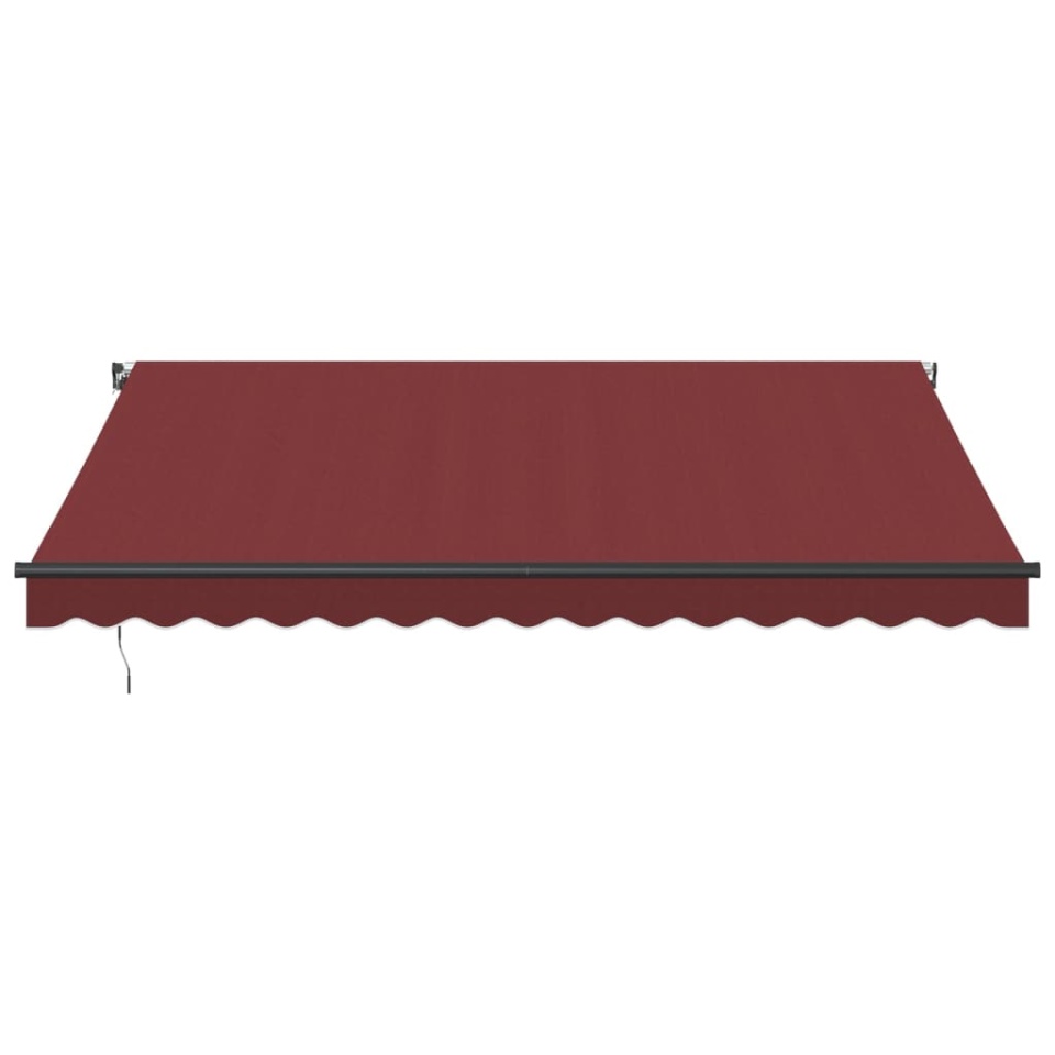 Copertina retractabilă manual, vișiniu, 400x350 cm - 2 | YEO