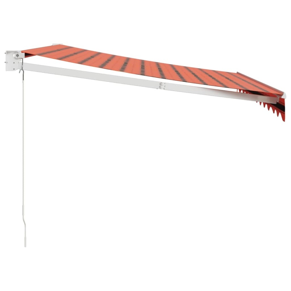 Copertină retractabilă portocaliu/maro 3x2,5 m, textil/aluminiu - 3 | YEO