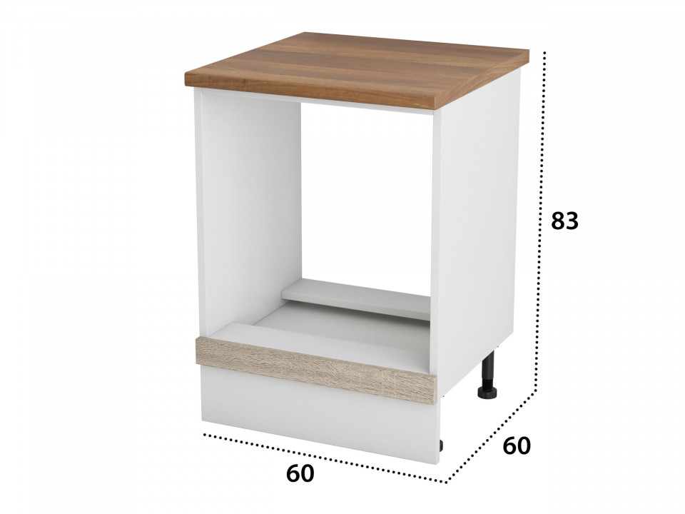 Corp cuptor, Alfa, Sonoma Alb, blat termic nuc, PAL, 83x60x60 cm - 1 | YEO