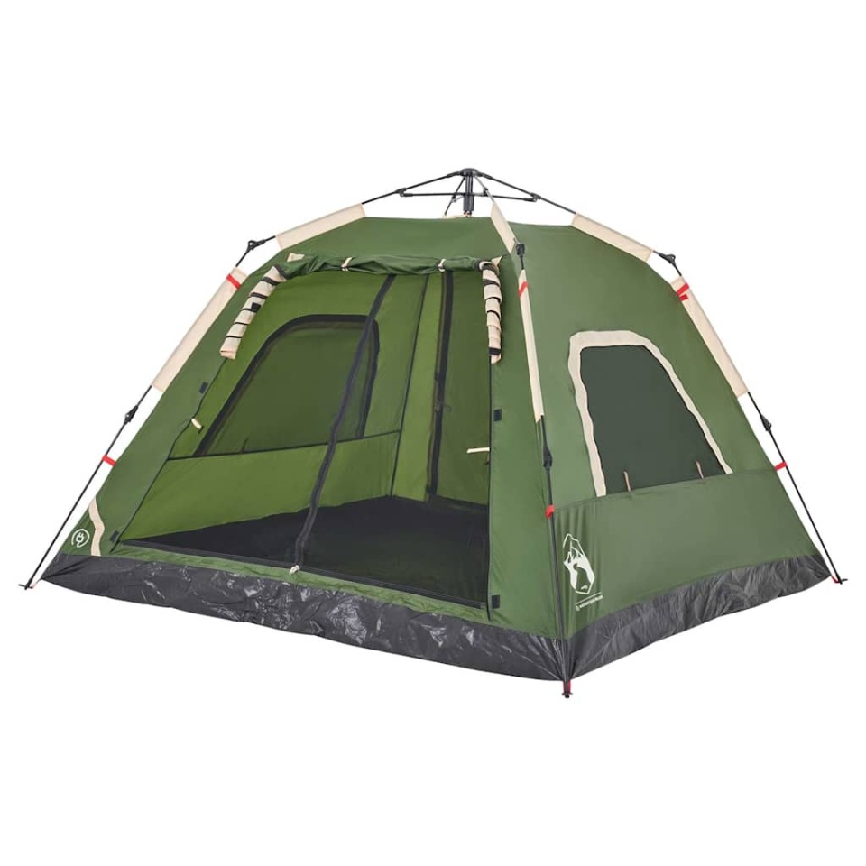 Cort de camping cupolă 5 persoane, setare rapidă, verde - 3 | YEO