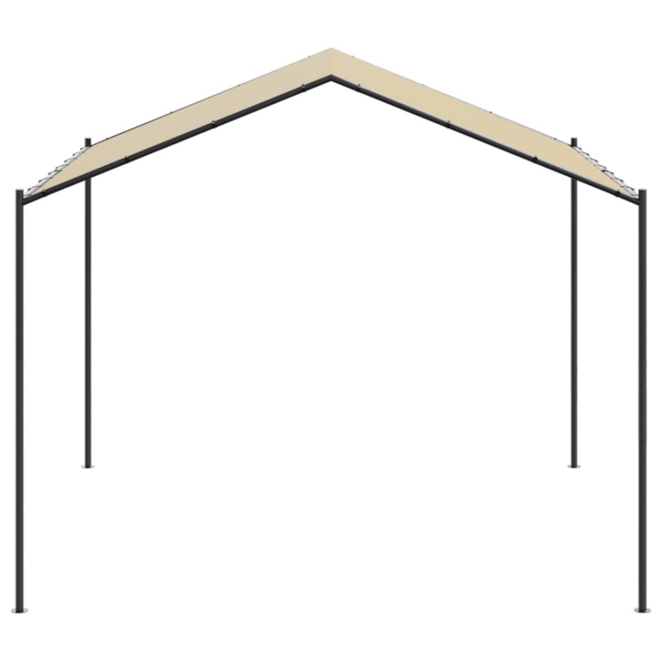 Cort pavilion, bej, 3x3 m, oțel și material textil - 3 | YEO