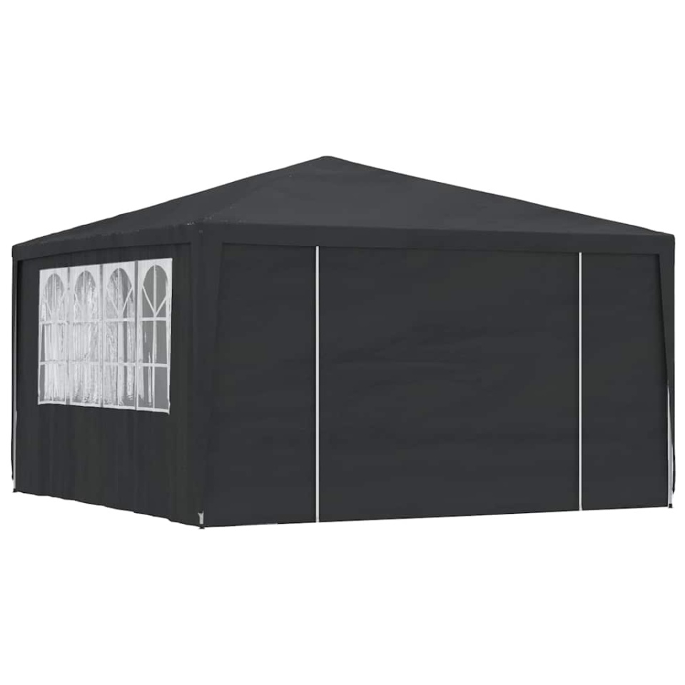 Cort petrecere profesional pereți laterali antracit 4x4m 90g/m² - 1 | YEO