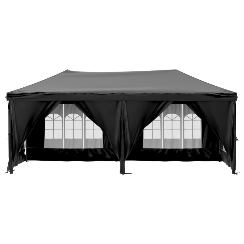 Cort pliabil pentru petrecere, pereți laterali, negru, 3x6 m - 2 | YEO