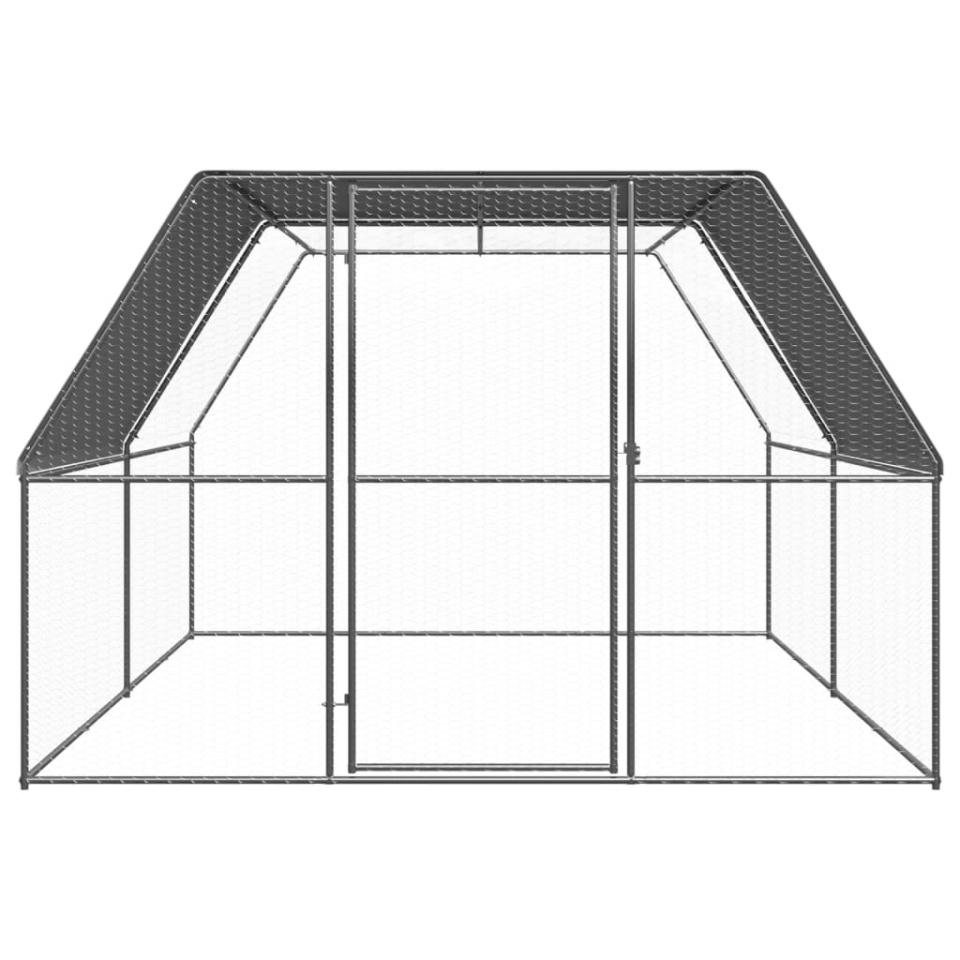 Coteț de păsări pentru exterior, 3x4x2 m, oțel zincat - 1 | YEO