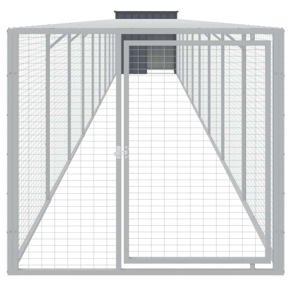 Coteț de pui cu incintă antracit 110x1017x110cm oțel galvanizat - 2 | YEO