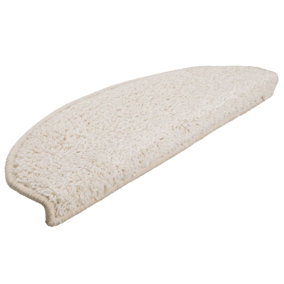Covorașe pentru trepte scară, 15 buc., alb, 65x21x4 cm - 2 | YEO
