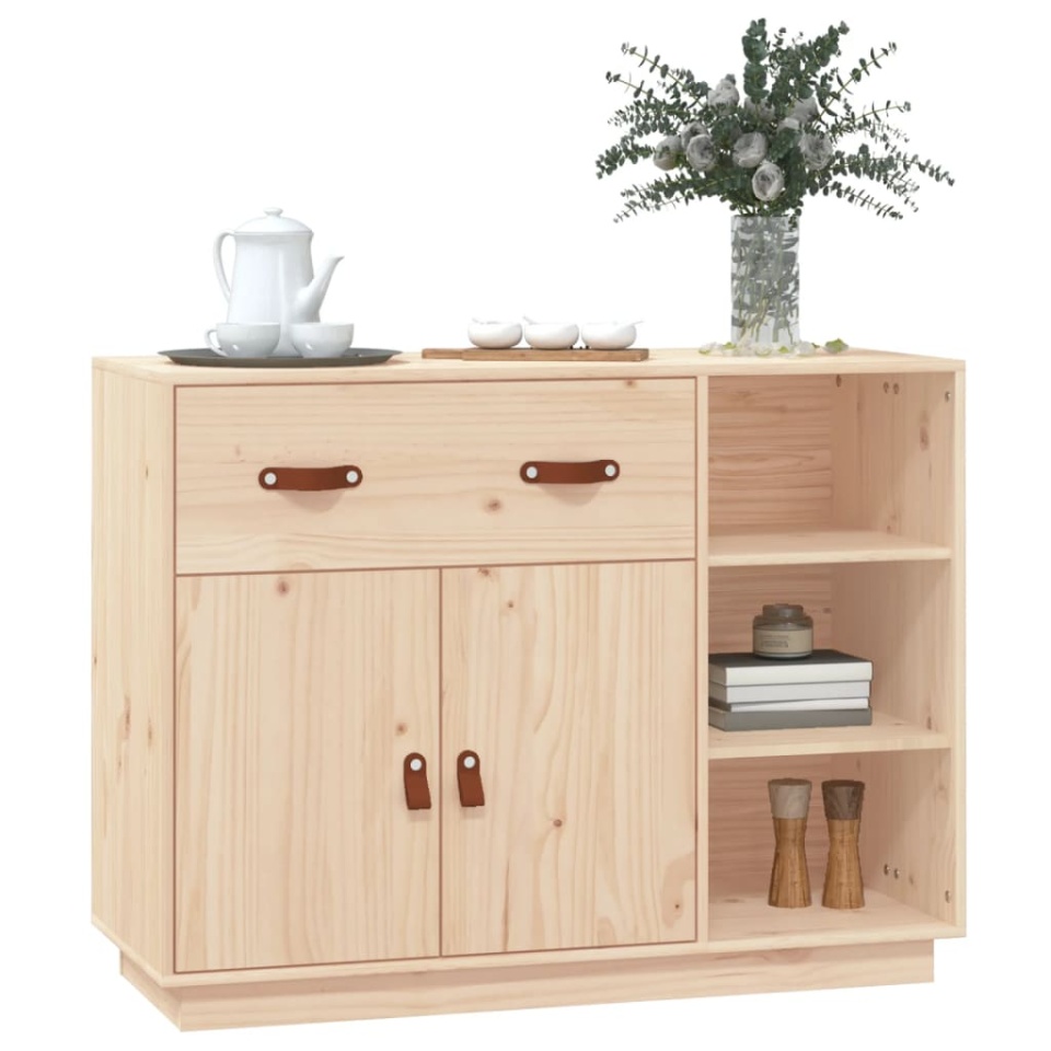 Dulap, 98,5x40x75 cm, lemn masiv de pin - 3 | YEO