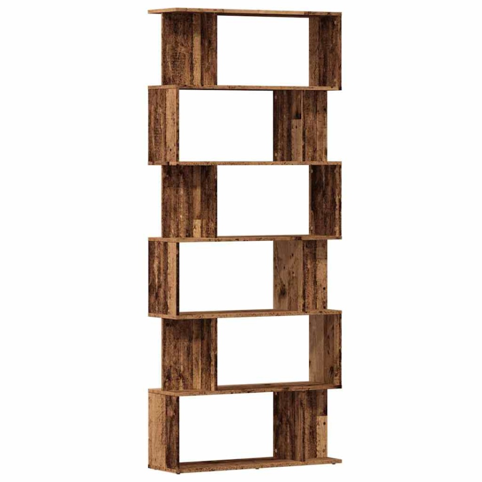 Dulap cu cărți din lemn vechi 80x24x192 cm lemn prelucrat - 1 | YEO