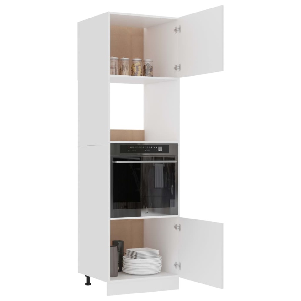 Dulap cuptor microunde “Lyon”, alb, 60 x 57 x 207 cm - 3 | YEO