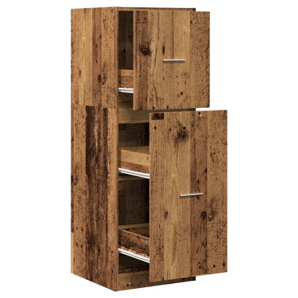 Dulap de farmacie, lemn vechi, 40x41x118 cm, lemn prelucrat - 1 | YEO