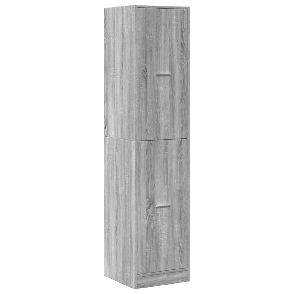 Dulap de farmacie, sonoma gri, 40x41x174,5 cm, lemn prelucrat - 2 | YEO