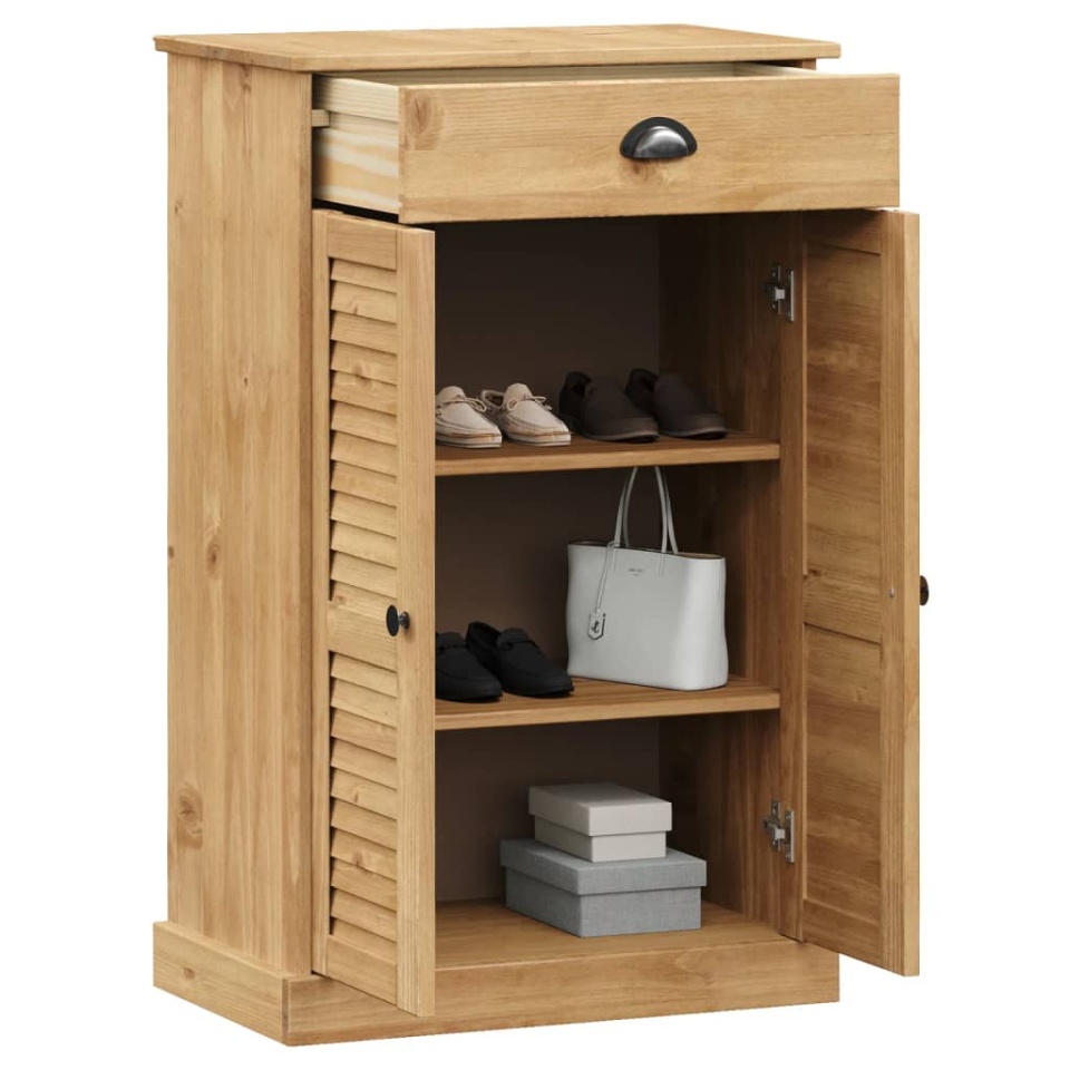 Dulap de pantofi VIGO, 60x35x96 cm, lemn masiv de pin - 2 | YEO