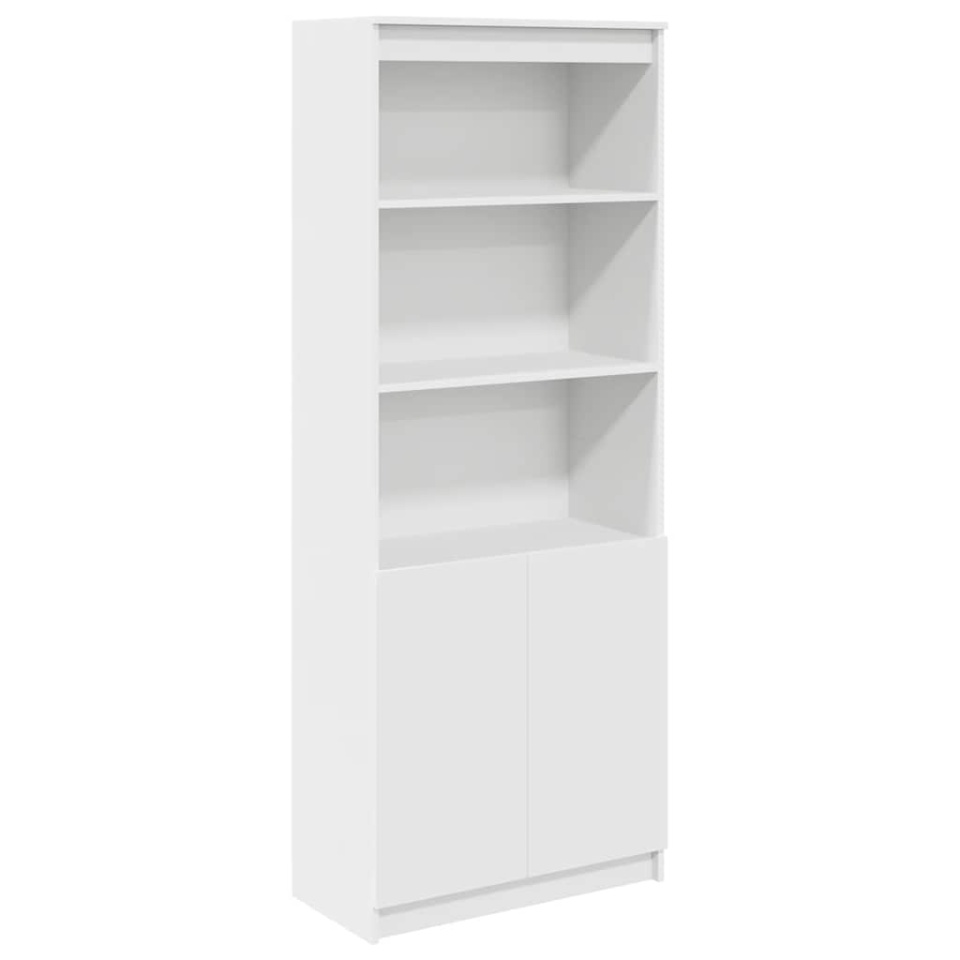 Dulap înalt, alb, 70x35x180 cm, lemn prelucrat - 1 | YEO