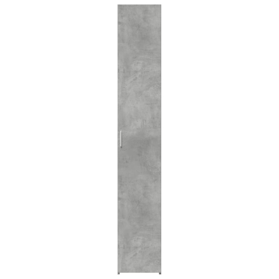 Dulap înalt, gri beton, 30x42,5x185 cm, lemn prelucrat - 3 | YEO