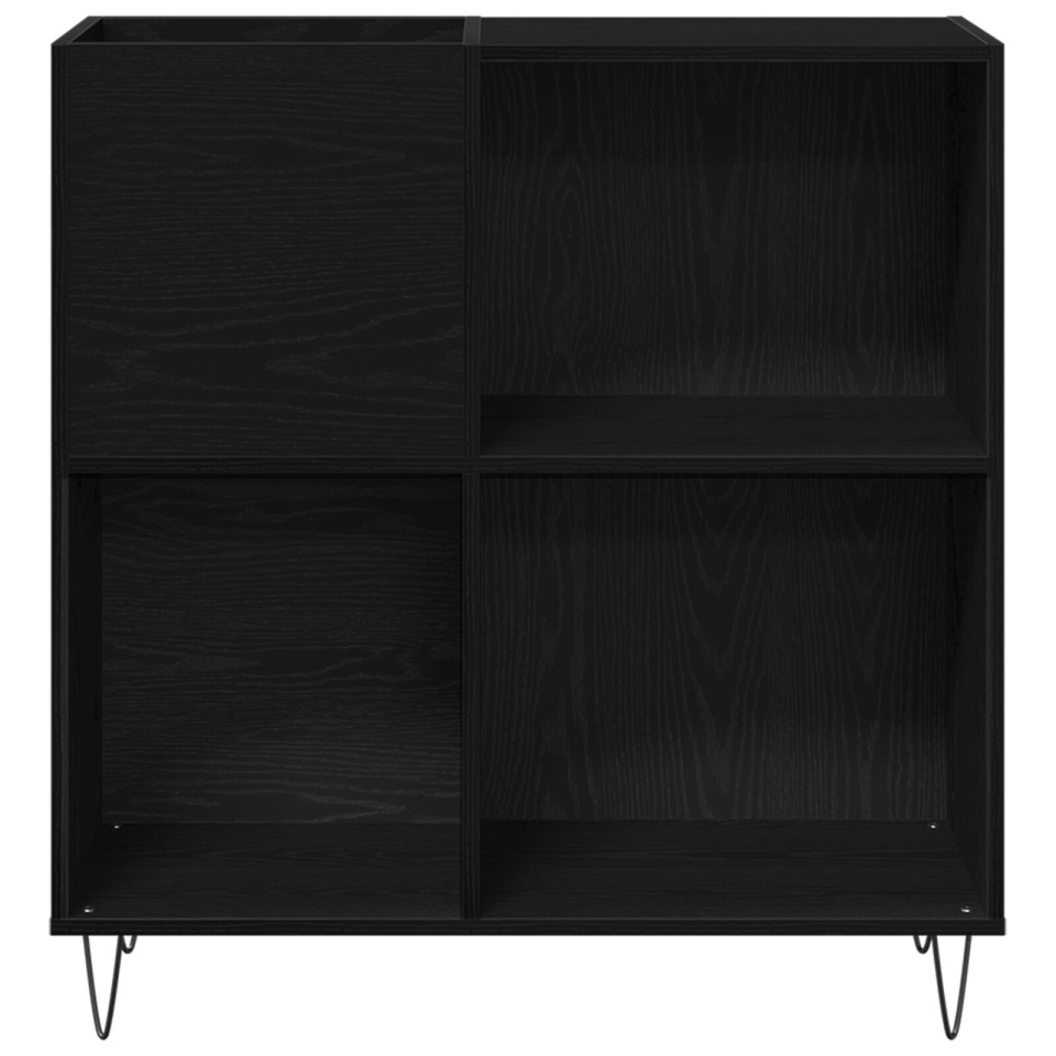 Dulap pentru discuri, stejar negru 84,5x38x90 cm lemn prelucrat - 3 | YEO