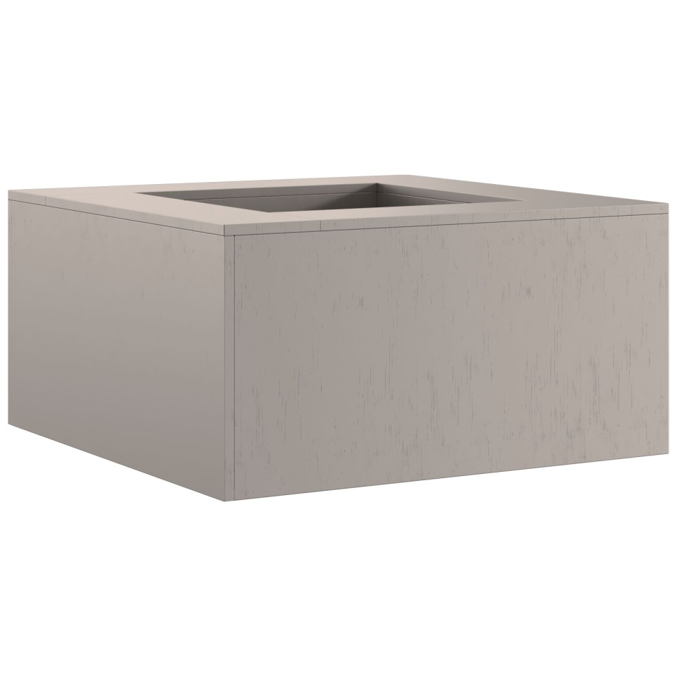 Fose de foc Pătrat 80x80x40 cm Oțel rezistent la intemperii - 3 | YEO