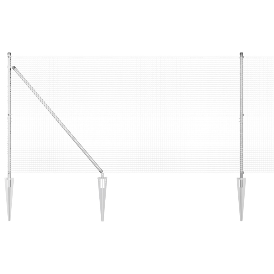 Gard din sârmă sudată cu 13 cuie 1.2x25 m din oțel galvanizat - 1 | YEO