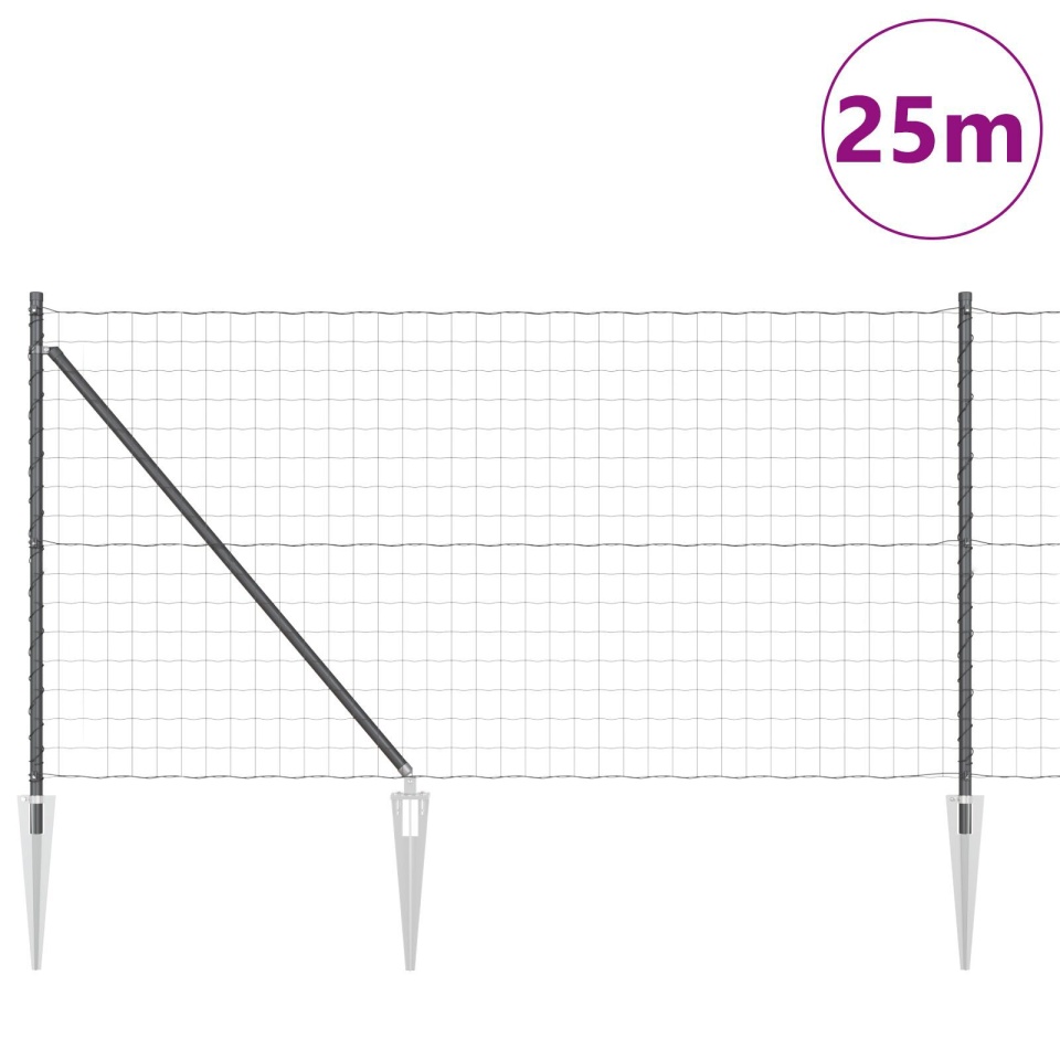 Gard Euro Gri Set de 2 Gri Metal 25 x 1 m Durabil Gard Euro - 2 | YEO