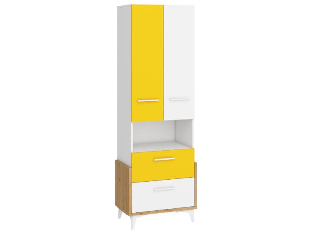 Hey Hey-17 Biblioteca 65W Oak Artisan/White/Yellow