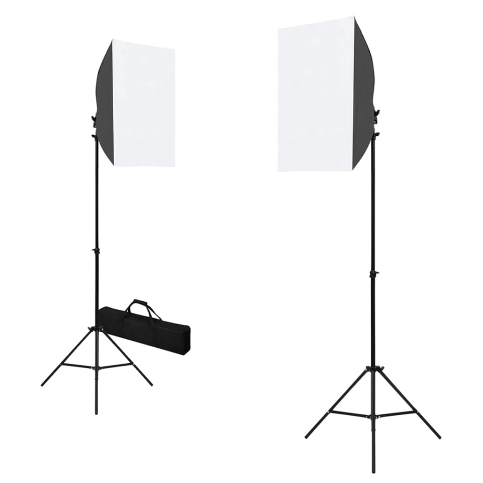 Kit studio foto cu lumini softbox și fundal - 1 | YEO