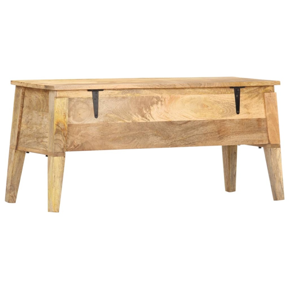 Ladă de depozitare, 99x35x48 cm, lemn masiv de mango - 3 | YEO