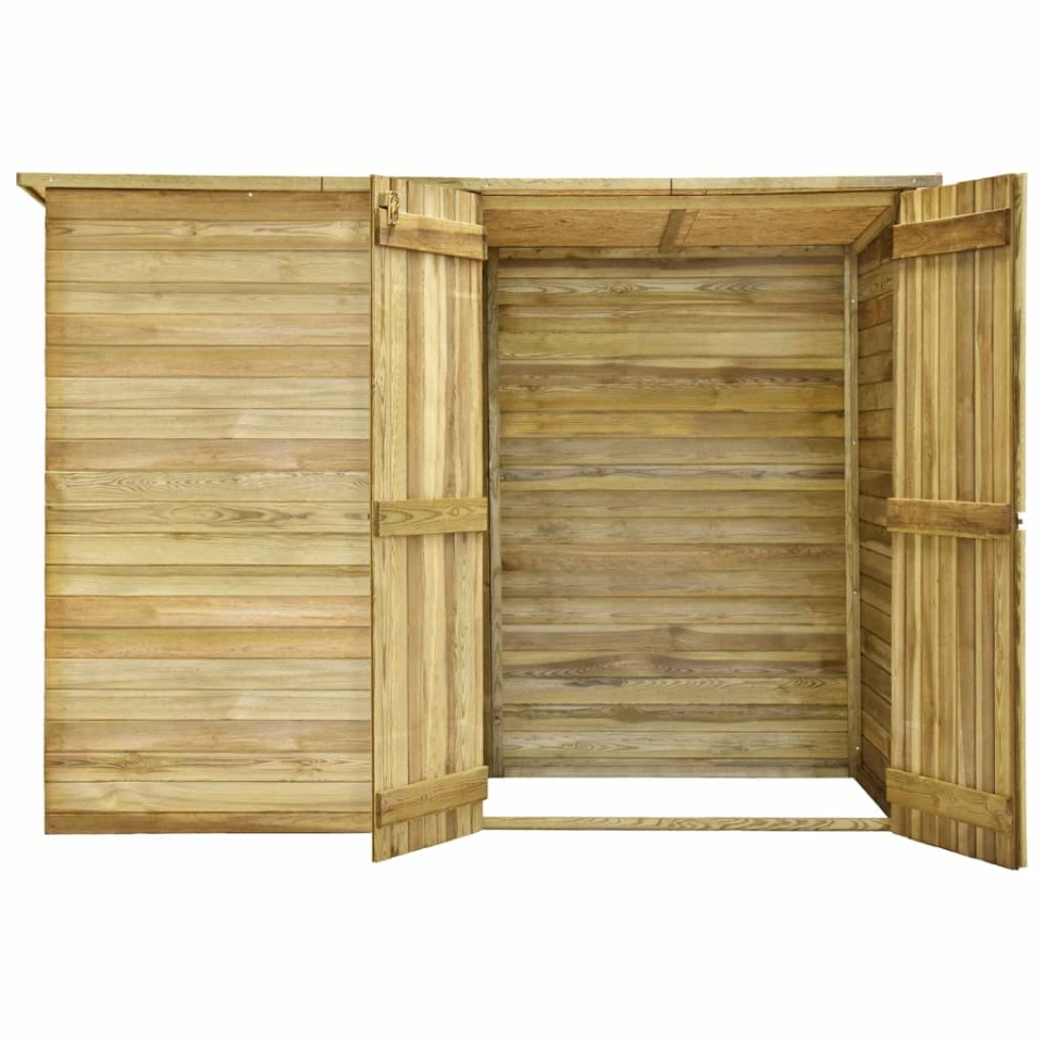 Magazie unelte de grădină, 232x110x170 cm, lemn pin tratat - 3 | YEO