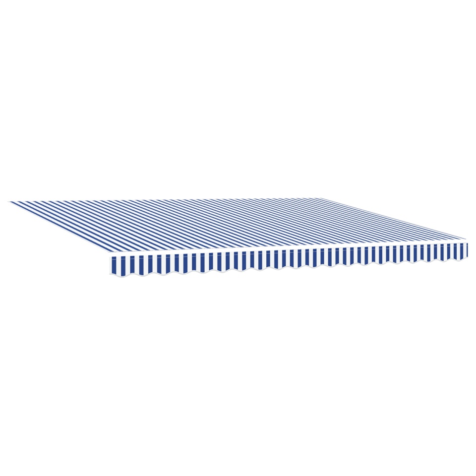 Marchiză retractabilă automată albastră și albă 450x300 cm - 1 | YEO